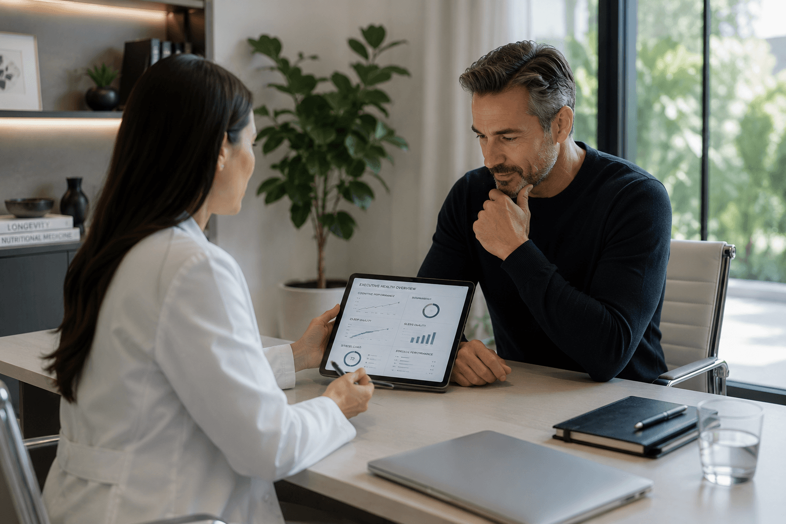 Executive health program consultation